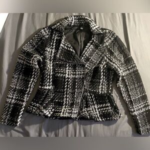 Black boucle blazer/jacket